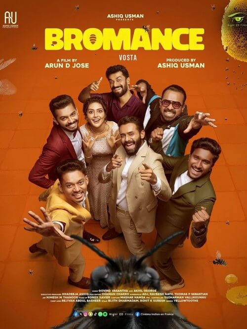 Affiche du film Bromance (2025) de Arun D. Jose. Voir Bromance en streaming / torrent sur meilleurs-films.fr