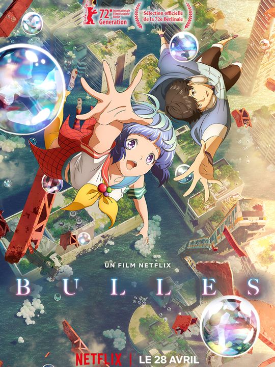 Affiche du film Bubble (2022) de Tetsurô Araki. Voir Bubble en streaming / torrent sur meilleurs-films.fr