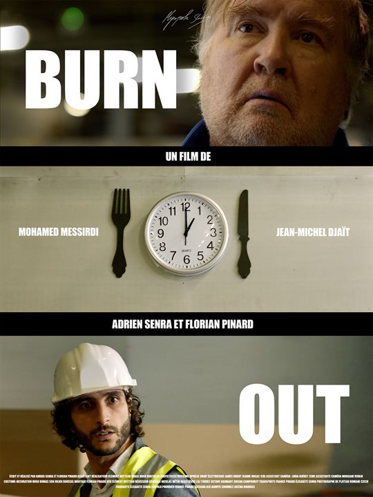 Affiche du court métrage Burn-out (2025) de Florian Pinard. Voir Burn-out en streaming / torrent sur meilleurs-films.fr