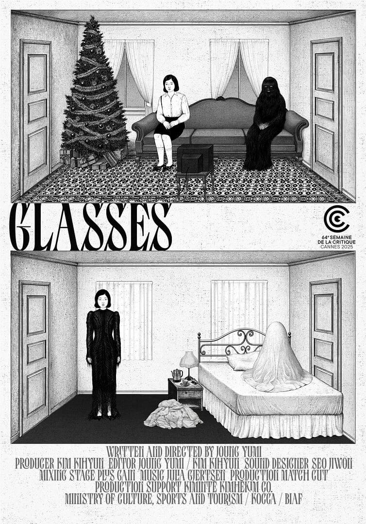 Affiche du court métrage Glasses (2025) de Yumi Joung Affiche du court métrage Glasses (2025) de Yumi Joung. Voir Glasses en streaming / torrent sur meilleurs-films.fr