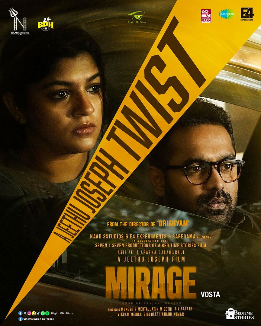Affiche du film Mirage (2025) de Jeethu Joseph