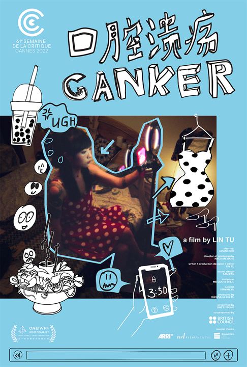 Affiche du court métrage Canker (2023) de Lin Tu. Voir Canker en streaming / torrent sur meilleurs-films.fr