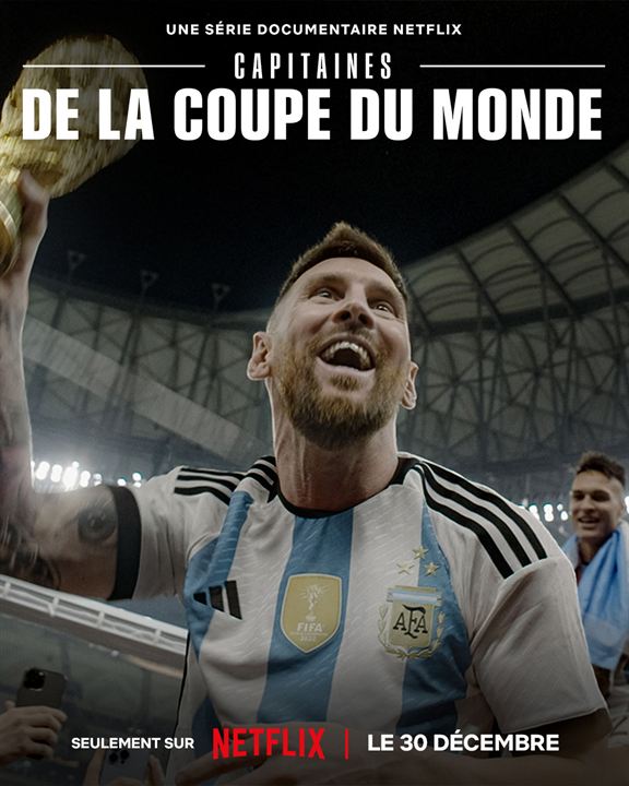 Affiche de la série Capitaines de la Coupe du Monde (2023) de . Voir Capitaines de la Coupe du Monde en streaming / torrent sur meilleurs-films.fr