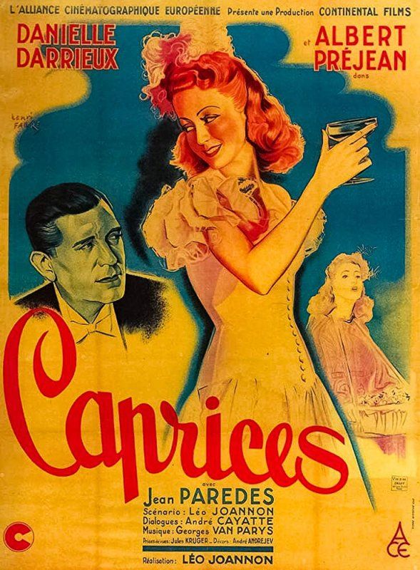 Affiche du film Caprices (1942) de Leo Joannon Affiche du film Caprices (1942) de Leo Joannon. Voir Caprices en streaming / torrent sur meilleurs-films.fr