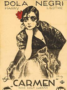 Affiche du film Carmen (1918) de Ernst Lubitsch. Voir Carmen en streaming / torrent sur meilleurs-films.fr
