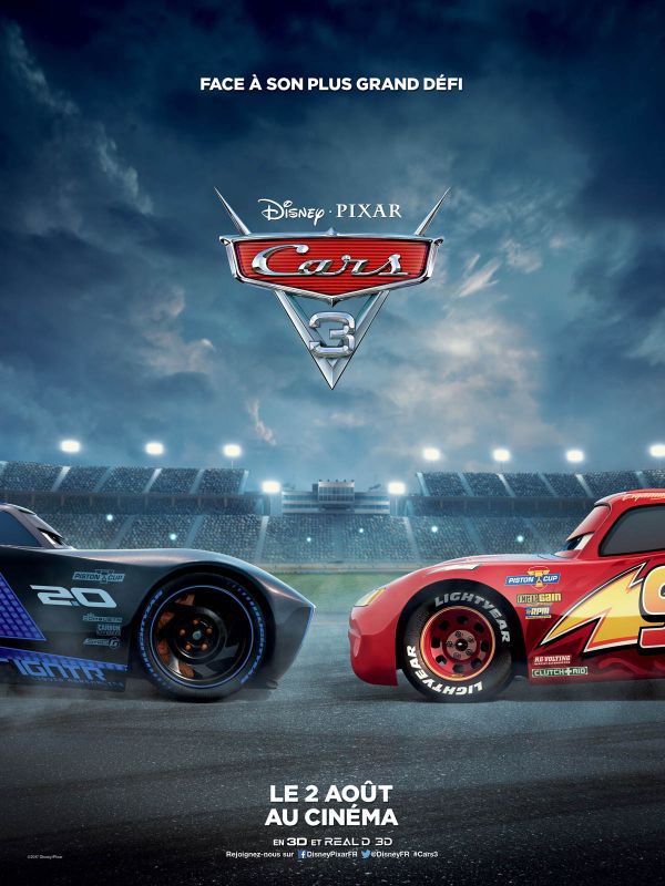 Affiche du film Cars 3 (2017) de Brian Fee Affiche du film Cars 3 (2017) de Brian Fee. Voir Cars 3 en streaming / torrent sur meilleurs-films.fr