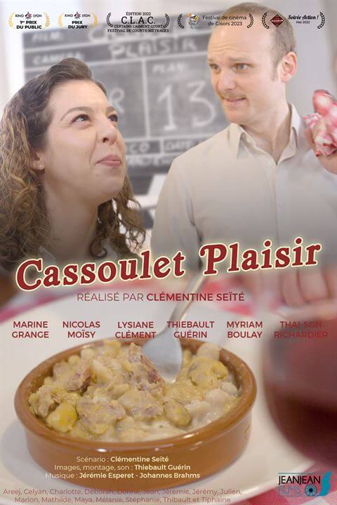 Affiche du court métrage Cassoulet Plaisir (2025) de Clémentine Seïté. Voir Cassoulet Plaisir en streaming / torrent sur meilleurs-films.fr