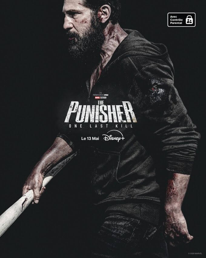 Affiche du film The Punisher : One Last Kill (2026) de Reinaldo Marcus Green. Voir The Punisher : One Last Kill en streaming / torrent sur meilleurs-films.fr