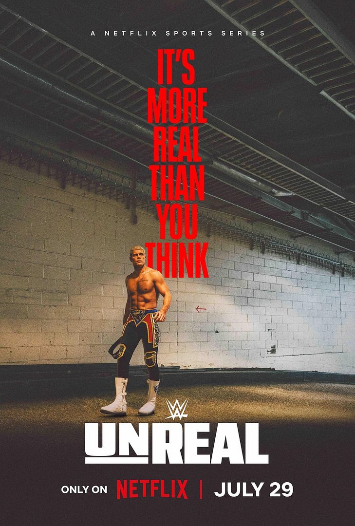 Affiche de la série WWE: Unreal (2025) de U.S.A.. Voir WWE: Unreal en streaming / torrent sur meilleurs-films.fr