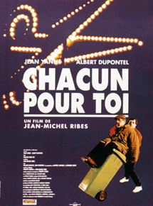 Affiche du film Chacun pour toi (1994) de Jean-Michel Ribes. Voir Chacun pour toi en streaming / torrent sur meilleurs-films.fr