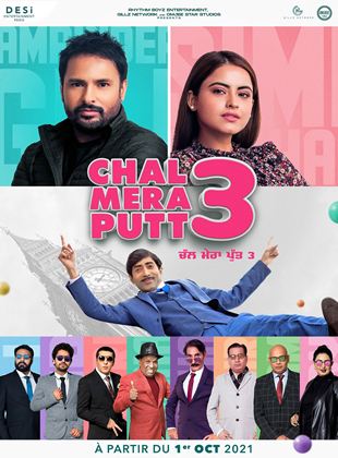 Affiche du film Chal Mera Putt 3 (2021) de Janjot Singh. Voir Chal Mera Putt 3 en streaming / torrent sur meilleurs-films.fr