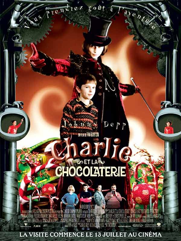 Affiche du film Charlie et la chocolaterie (2005) de Tim Burton Affiche du film Charlie et la chocolaterie (2005) de Tim Burton. Voir Charlie et la chocolaterie en streaming / torrent sur meilleurs-films.fr