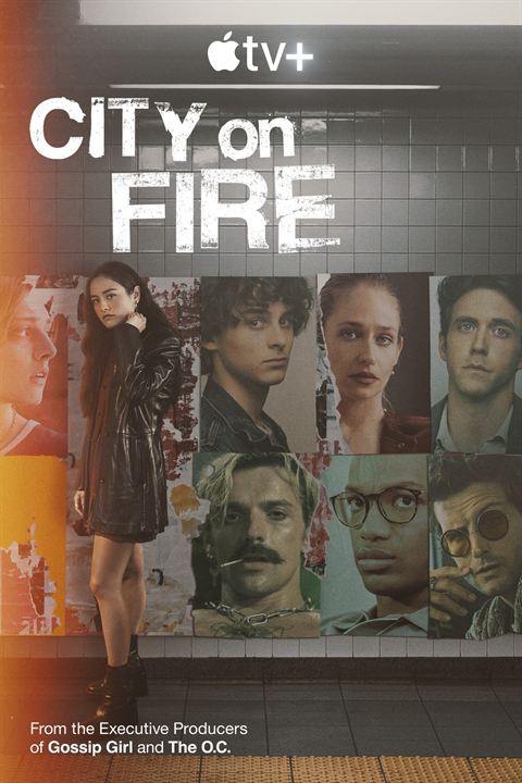 Affiche de la série City on Fire (2023) de Josh Schwartz. Voir City on Fire en streaming / torrent sur meilleurs-films.fr