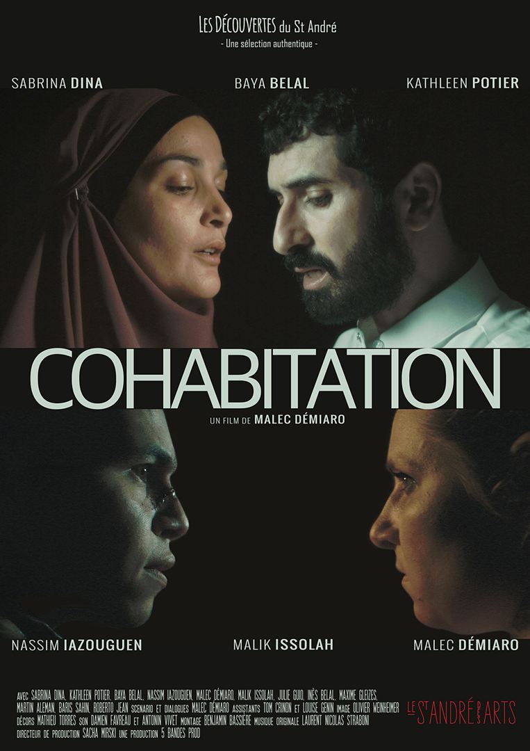Affiche du court métrage Cohabitation (2015) de Malec Démiaro. Voir Cohabitation en streaming / torrent sur meilleurs-films.fr