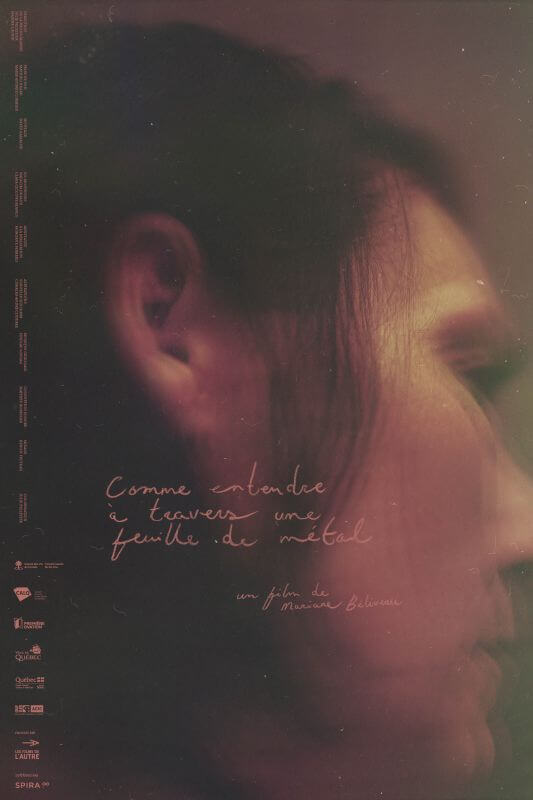 Affiche du film Comme entendre à travers une feuille de métal (2025) de Mariane Béliveau Affiche du film Comme entendre à travers une feuille de métal (2025) de Mariane Béliveau. Voir Comme entendre à travers une feuille de métal en streaming / torrent sur meilleurs-films.fr