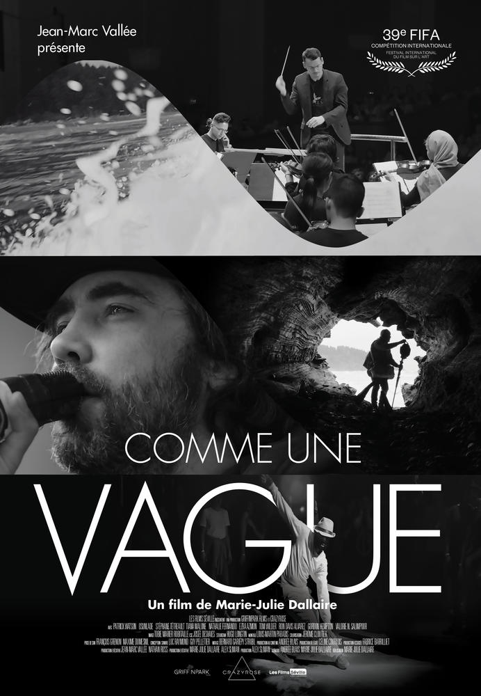 Affiche du film Comme une vague (2023) de Marie-Julie Dallaire. Voir Comme une vague en streaming / torrent sur meilleurs-films.fr