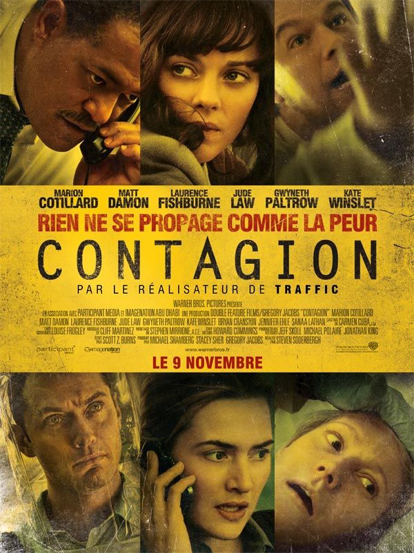 Affiche du film Contagion (2011) de Steven Soderbergh Affiche du film Contagion (2011) de Steven Soderbergh. Voir Contagion en streaming / torrent sur meilleurs-films.fr