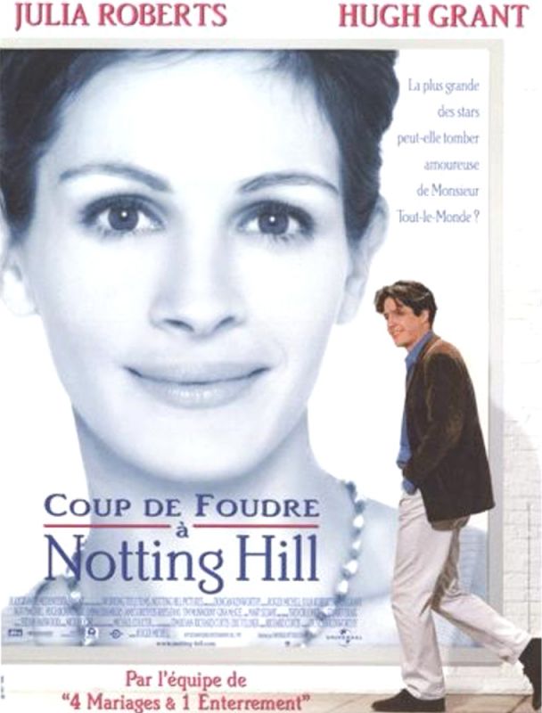 Affiche du film Coup de foudre à Notting Hill (1999) de Roger Michell Affiche du film Coup de foudre à Notting Hill (1999) de Roger Michell. Voir Coup de foudre à Notting Hill en streaming / torrent sur meilleurs-films.fr