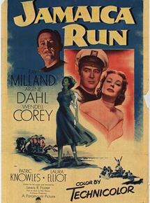 Affiche du film Courrier pour la Jamaïque (1953) de Lewis R. Foster. Voir Courrier pour la Jamaïque en streaming / torrent sur meilleurs-films.fr