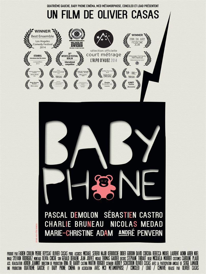 Affiche du court métrage Court métrage Baby Phone (2014) de Olivier Casas. Voir Court métrage Baby Phone en streaming / torrent sur meilleurs-films.fr