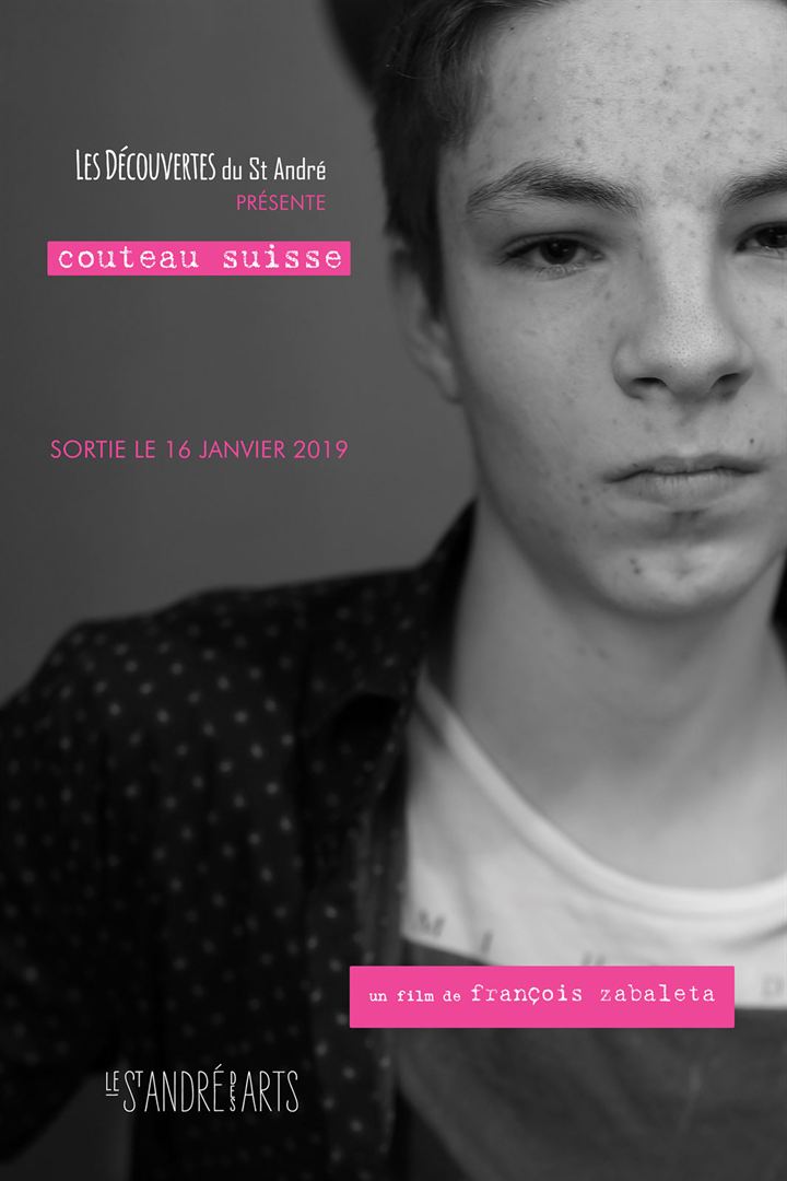 Affiche du court métrage Couteau suisse (2018) de François Zabaleta,. Voir Couteau suisse en streaming / torrent sur meilleurs-films.fr