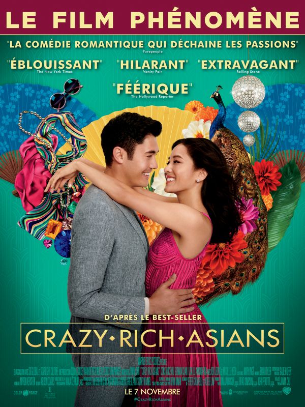 Affiche du film Crazy Rich Asians (2018) de Jon M. Chu. Voir Crazy Rich Asians en streaming / torrent sur meilleurs-films.fr
