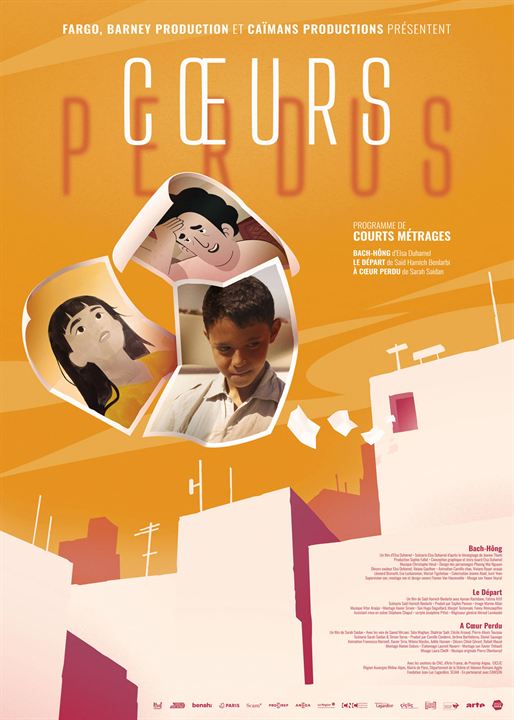 Affiche du court métrage Cœurs perdus (2024) de . Voir Cœurs perdus en streaming / torrent sur meilleurs-films.fr
