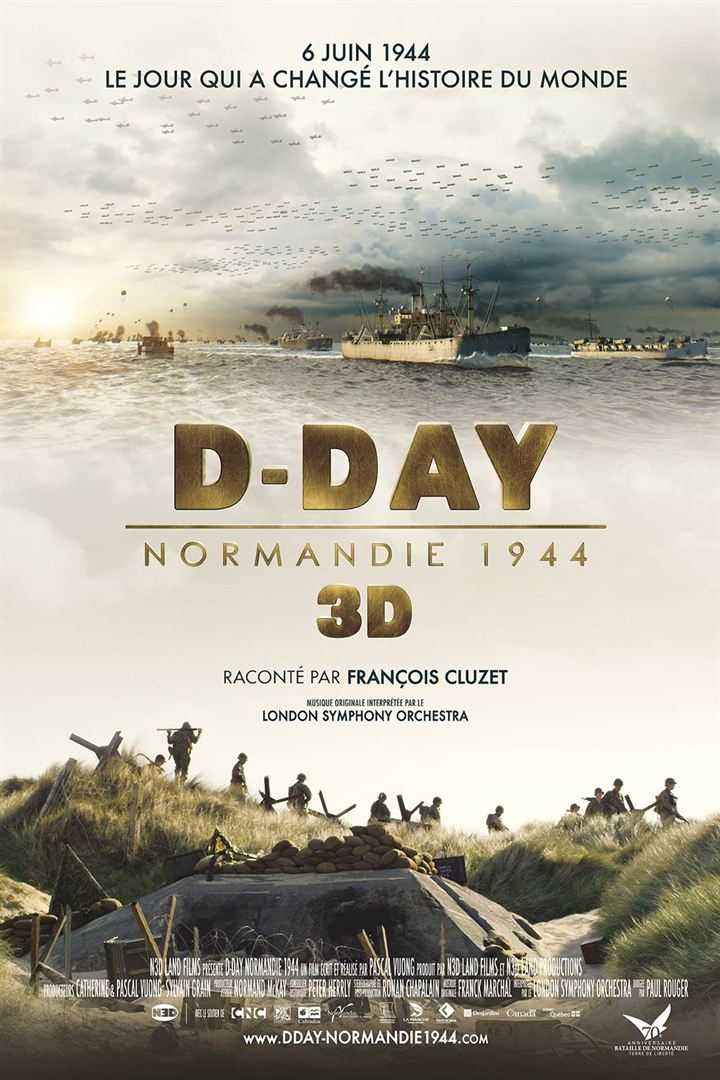 Affiche du court métrage D-Day, Normandie 1944 (2013) de Pascal Vuong. Voir D-Day, Normandie 1944 en streaming / torrent sur meilleurs-films.fr