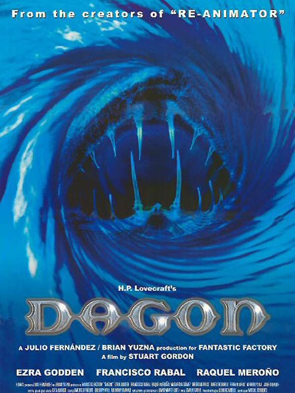 Affiche du film Dagon, la secta del mar (2001) de Stuart Gordon. Voir Dagon, la secta del mar en streaming / torrent sur meilleurs-films.fr