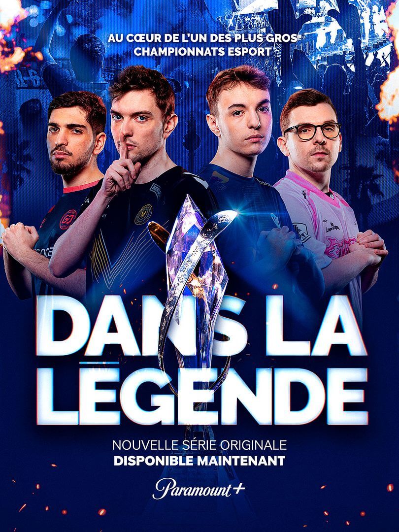 Affiche de la série Dans la légende (2025) de France. Voir Dans la légende en streaming / torrent sur meilleurs-films.fr