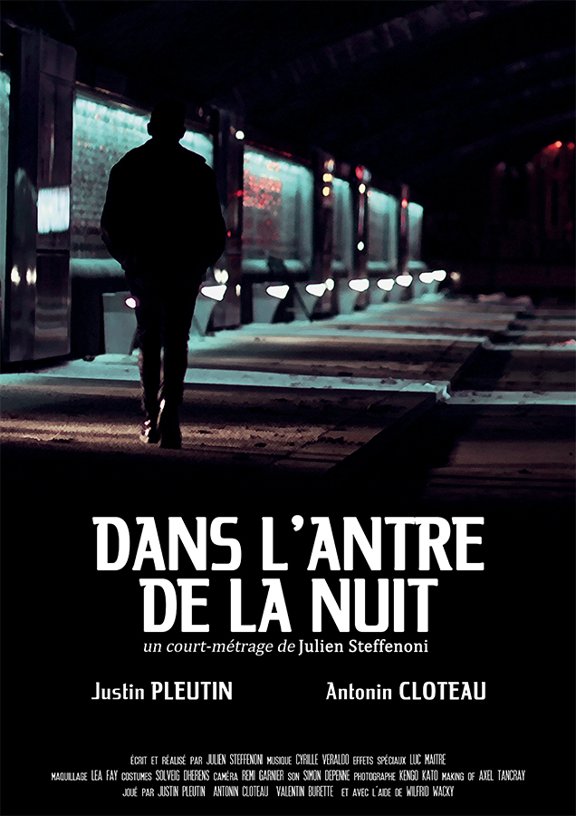 Affiche du court métrage Dans l’antre de la Nuit (2013) de Julien Steffenoni. Voir Dans l’antre de la Nuit en streaming / torrent sur meilleurs-films.fr