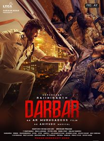 Affiche du film Darbar (2020) de A.R. Murugadoss. Voir Darbar en streaming / torrent sur meilleurs-films.fr