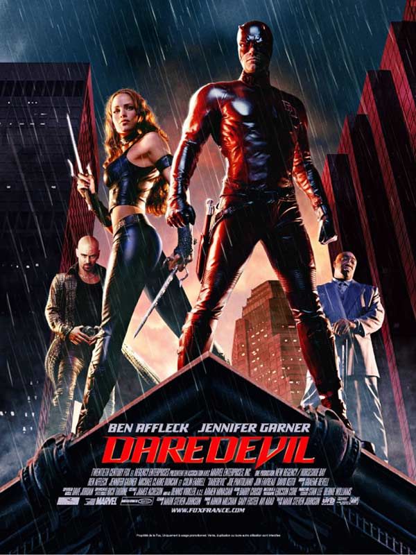 Affiche du film Daredevil (2003) de Mark Steven Johnson Affiche du film Daredevil (2003) de Mark Steven Johnson. Voir Daredevil en streaming / torrent sur meilleurs-films.fr