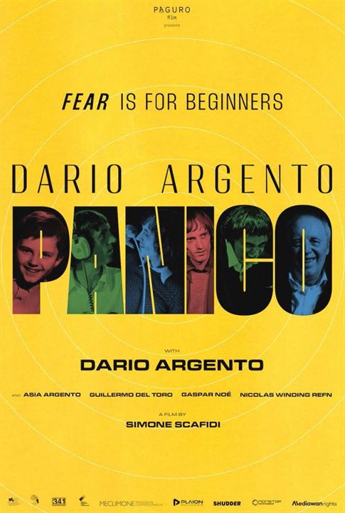 Affiche du film Dario Argento Panico (2023) de Simone Scafidi. Voir Dario Argento Panico en streaming / torrent sur meilleurs-films.fr
