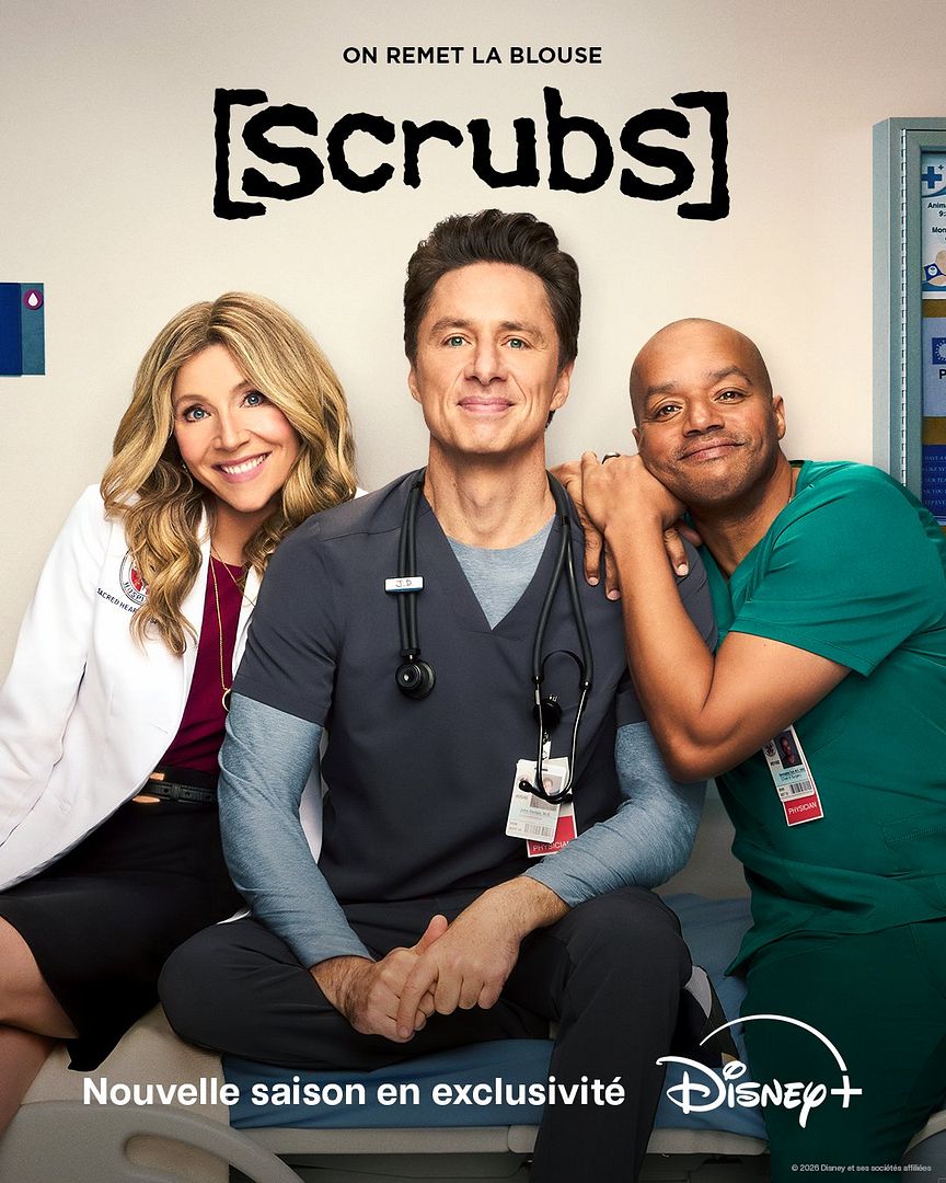 Affiche de la série Scrubs (2026) de Bill Lawrence. Voir Scrubs en streaming / torrent sur meilleurs-films.fr