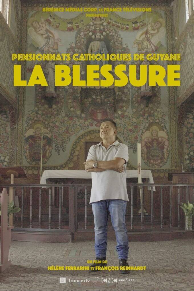 Affiche du court métrage Pensionnats catholiques de Guyane, la blessure (2025) de François Reinhardt. Voir Pensionnats catholiques de Guyane, la blessure en streaming / torrent sur meilleurs-films.fr