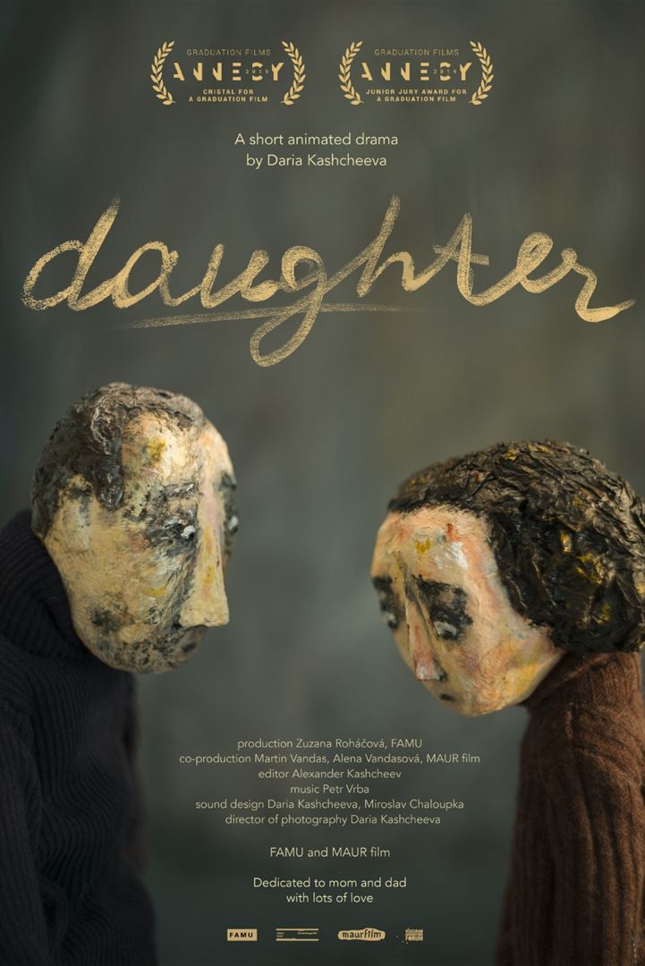 Affiche du court métrage Dcera (2019) de Daria Kashcheeva. Voir Dcera en streaming / torrent sur meilleurs-films.fr