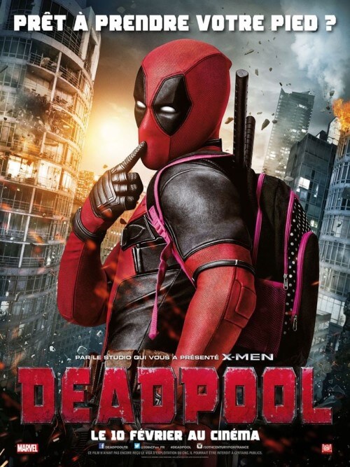 Affiche du film Deadpool (2016) de Tim Miller. Voir Deadpool en streaming / torrent sur meilleurs-films.fr