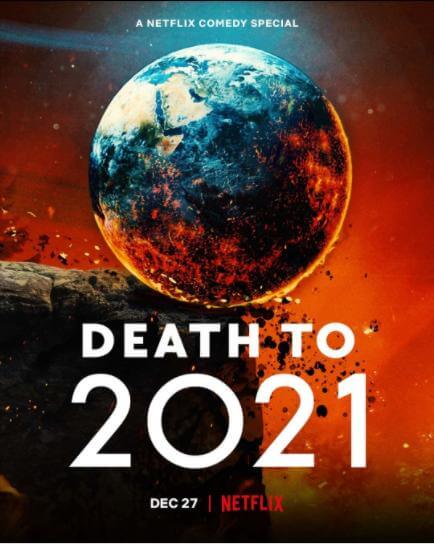 Affiche du film Death To 2021 (2021) de Jack Clough. Voir Death To 2021 en streaming / torrent sur meilleurs-films.fr