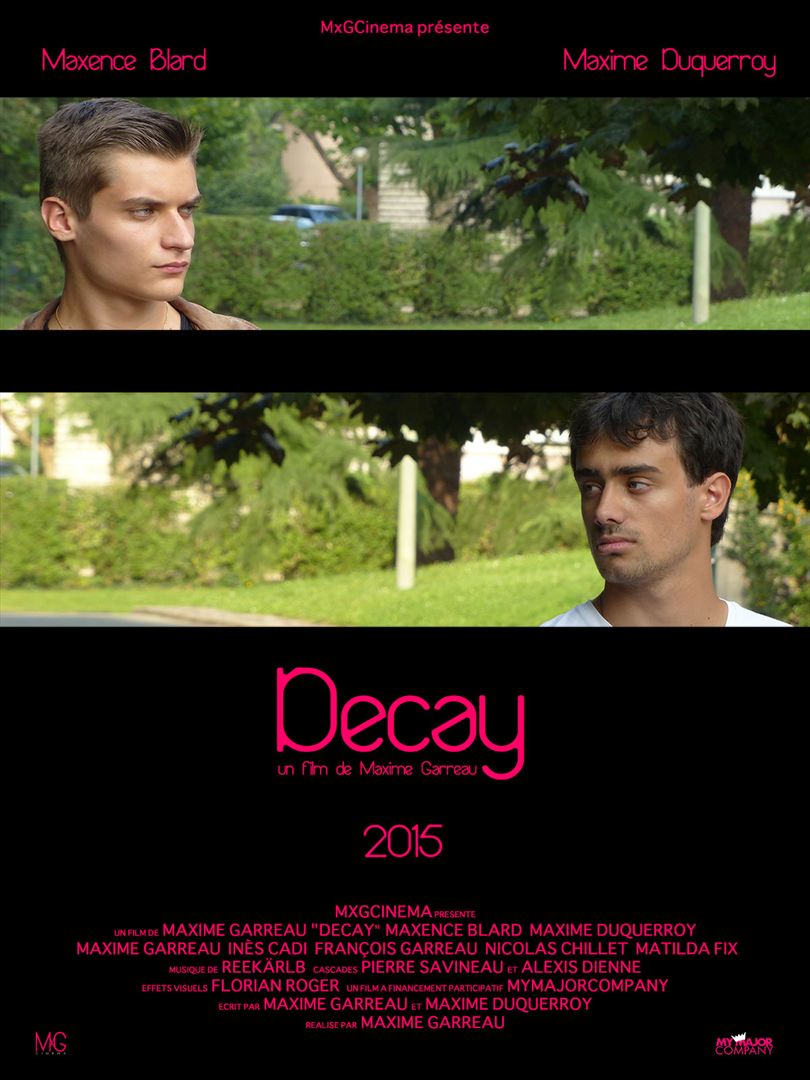 Affiche du court métrage Decay (2015) de Maxime A. Garreau. Voir Decay en streaming / torrent sur meilleurs-films.fr