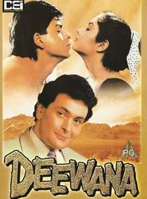 Affiche du film Deewana (1992) de Raj Kanwar. Voir Deewana en streaming / torrent sur meilleurs-films.fr