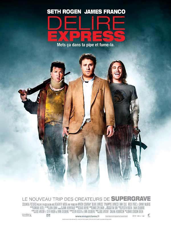 Affiche du film Délire Express (2008) de David Gordon Green. Voir Délire Express en streaming / torrent sur meilleurs-films.fr