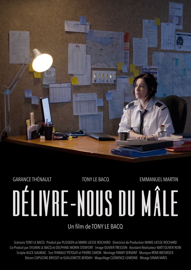 Affiche du court métrage Délivre-nous du mâle (2022) de Tony Le Bacq. Voir Délivre-nous du mâle en streaming / torrent sur meilleurs-films.fr