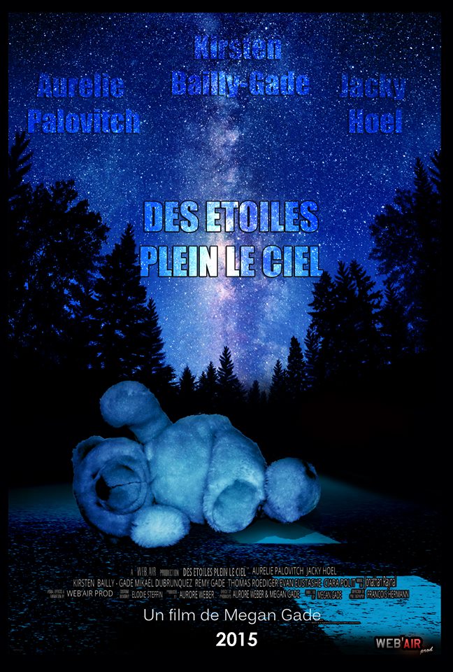 Affiche du court métrage Des étoiles plein le ciel (2015) de Megan Gadé. Voir Des étoiles plein le ciel en streaming / torrent sur meilleurs-films.fr