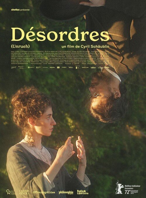 Affiche du film Désordres (2023) de Cyril Schäublin. Voir Désordres en streaming / torrent sur meilleurs-films.fr