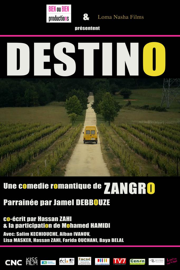 Affiche du court métrage Destino (2013) de Hassan Zahi Affiche du court métrage Destino (2013) de Hassan Zahi. Voir Destino en streaming / torrent sur meilleurs-films.fr