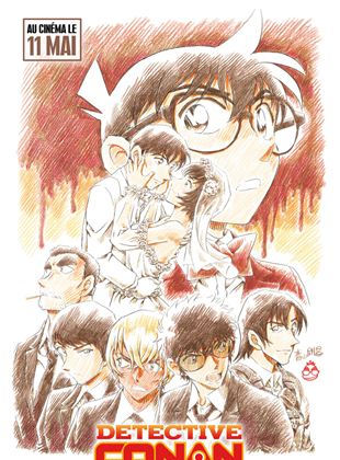 Affiche du film Detective Conan : La Fiancée de Shibuya (2022) de Gosho Aoyama. Voir Detective Conan : La Fiancée de Shibuya en streaming / torrent sur meilleurs-films.fr