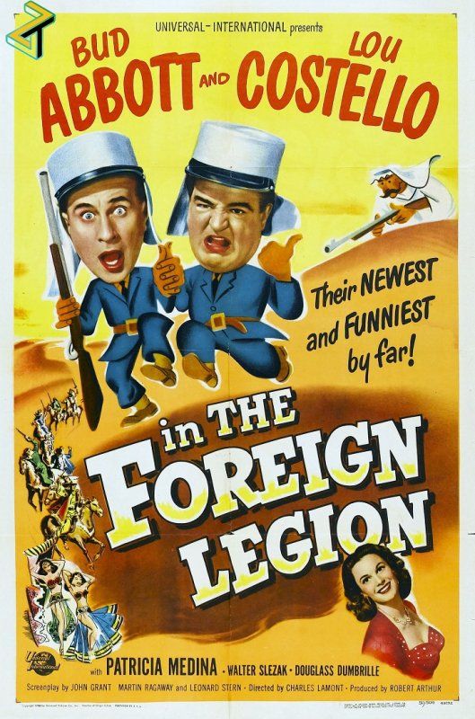 Affiche du film Deux nigauds légionnaires (1950) de Charles Lamont Affiche du film Deux nigauds légionnaires (1950) de Charles Lamont. Voir Deux nigauds légionnaires en streaming / torrent sur meilleurs-films.fr