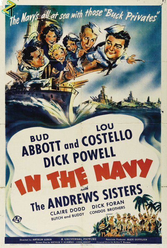 Affiche du film Deux nigauds marins (1941) de Arthur Lubin. Voir Deux nigauds marins en streaming / torrent sur meilleurs-films.fr