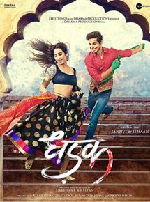 Affiche du film Dhadak (2018) de Shashank Khaitan. Voir Dhadak en streaming / torrent sur meilleurs-films.fr